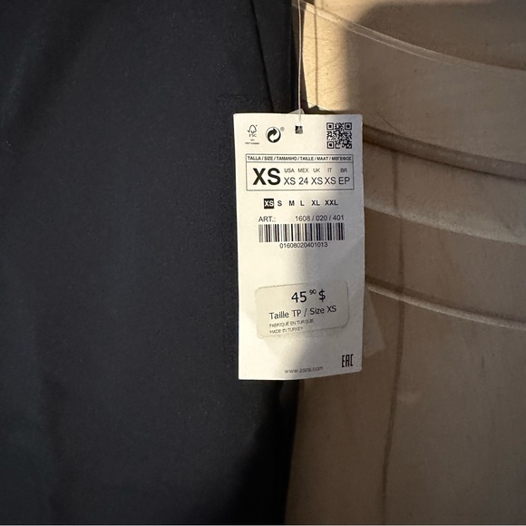 *3/$20 SALE* Zara navy cigarette trousers XS - Picture 5 of 5